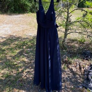 Navy bridesmaids dress
